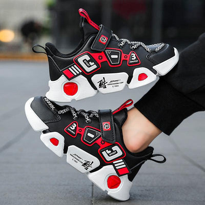 Mesh Fly Woven Velcro Breathable Sneakers - poppivie
