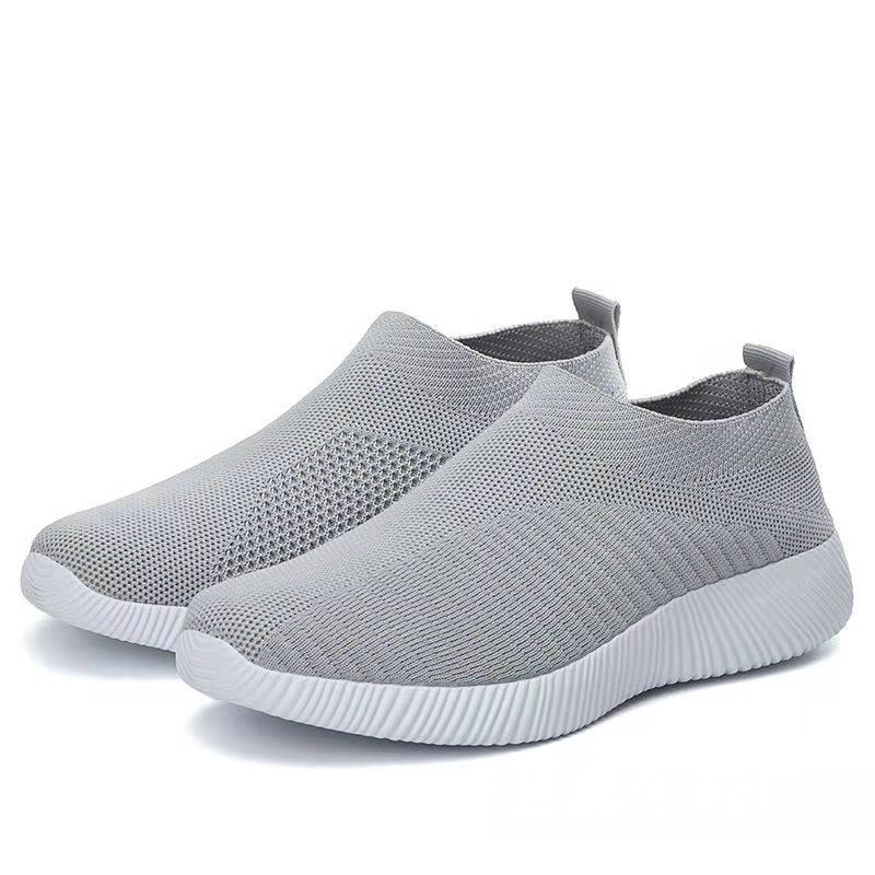 Flying Knit Sneakers Herre Mesh Hvide Sko Sort Casual Sneakers - poppivie