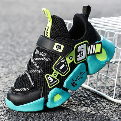 Mesh Fly Woven Velcro Breathable Sneakers - poppivie