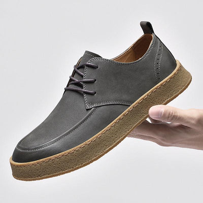 Casual sneakers til mænd udendørs koskind - poppivie