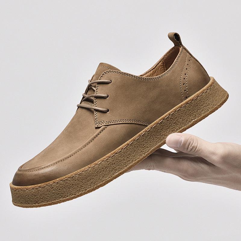 Casual sneakers til mænd udendørs koskind - poppivie