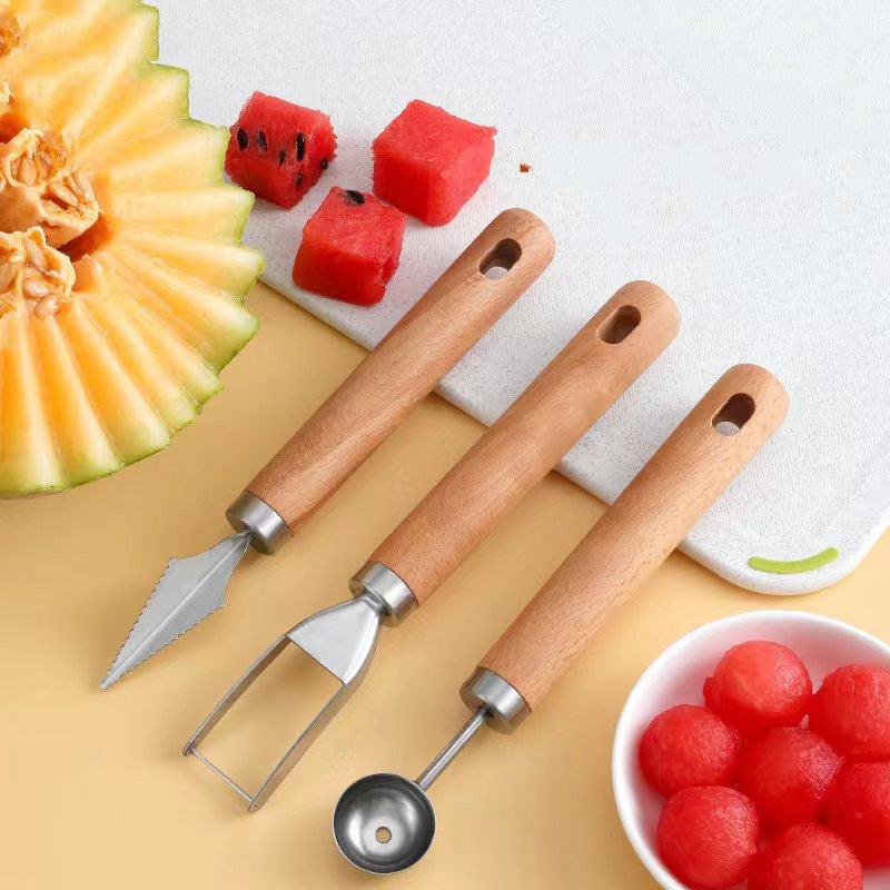 Vandmelon skære artefakt rustfrit stål køkken gadgets - poppivie