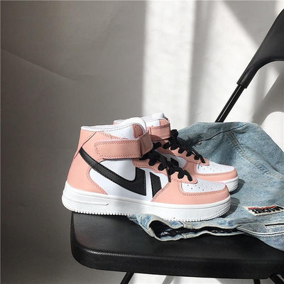 Poppivie 2024 Mode Forår Ny Designer Hot Sale Hvide Sko Kvindelig Platform Sneakers Kvinder Tenis Feminino Afslappet Kvindelige Sko Woman.