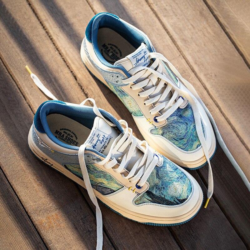 Starry Night-inspirerede Van Gogh-sneakers - poppivie