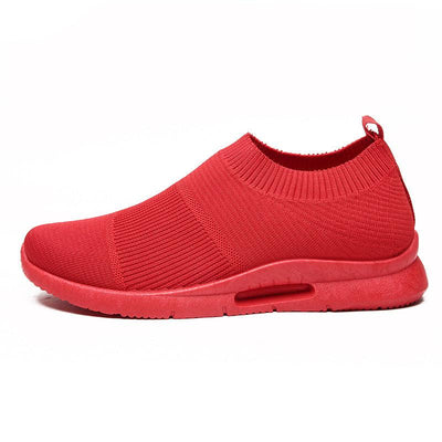 Flying Knit Sneakers Herre Mesh Hvide Sko Sort Casual Sneakers - poppivie
