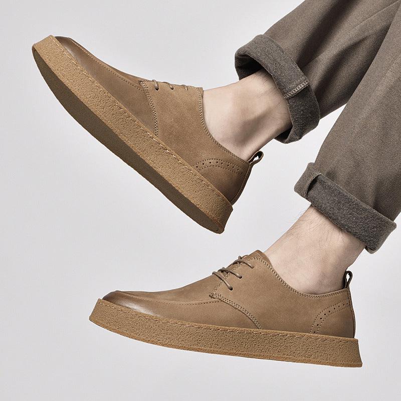 Casual sneakers til mænd udendørs koskind - poppivie