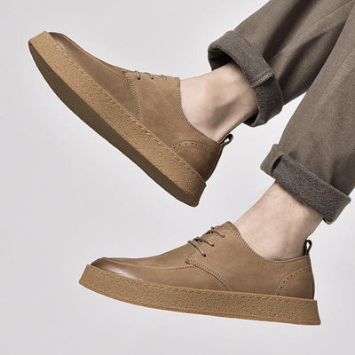 Casual sneakers til mænd udendørs koskind - poppivie
