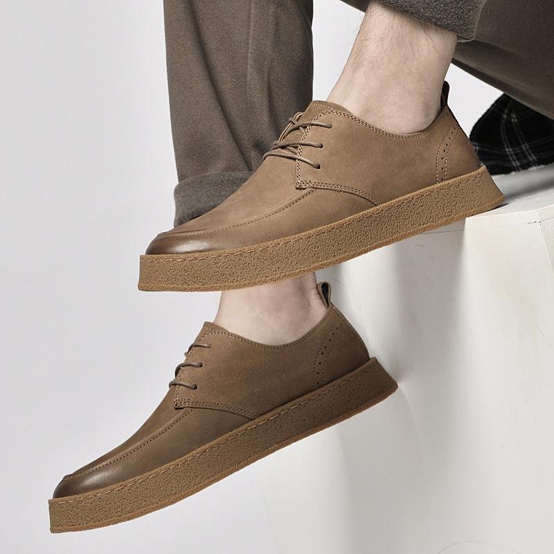 Casual sneakers til mænd udendørs koskind - poppivie