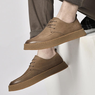 Casual sneakers til mænd udendørs koskind - poppivie